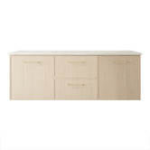 Marquis Hamilton 1500mm Wall Hung Double Vanity with Solid Surface Countertop