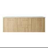 Marquis Hamilton 1500mm Wall Hung Double Vanity with Solid Surface Countertop