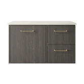 Marquis Hamilton 900mm Wall Hung Single Vanity with Solid Surface Countertop
