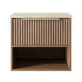 Marquis Merewether 600mm Wall Hung Single Vanity with Solid Surface Countertop