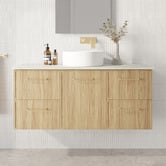 Marquis Hamilton 1200mm Wall Hung Single Vanity with Solid Surface Countertop