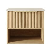 Marquis Merewether 600mm Wall Hung Single Vanity with Solid Surface Countertop