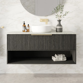 Marquis Merewether 1200mm Wall Hung Single Vanity with Solid Surface Countertop