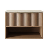 Marquis Merewether 750mm Wall Hung Single Vanity with Solid Surface Countertop