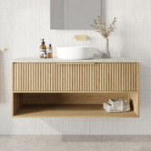 Marquis Merewether 1200mm Wall Hung Single Vanity with Solid Surface Countertop