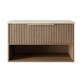 Marquis Merewether 900mm Wall Hung Single Vanity with Solid Surface Countertop