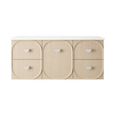 Marquis Port 1200mm Wall Hung Single Vanity with Solid Surface Countertop