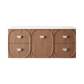 Marquis Port 1200mm Wall Hung Single Vanity with Solid Surface Countertop