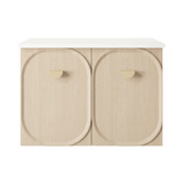Marquis Port 750mm Wall Hung Single Vanity with Solid Surface Countertop