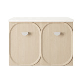 Marquis Port 750mm Wall Hung Single Vanity with Solid Surface Countertop