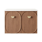 Marquis Port 750mm Wall Hung Single Vanity with Solid Surface Countertop