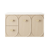 Marquis Port 900mm Wall Hung Single Vanity with Solid Surface Countertop