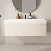 Marquis Sanremo 1200mm Wall Hung Single Vanity with Polymarble Countertop