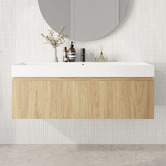 Marquis Sanremo 1200mm Wall Hung Single Vanity with Polymarble Countertop
