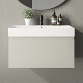 Marquis Sanremo 750mm Wall Hung Single Vanity with Polymarble Countertop