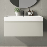 Marquis Sanremo 900mm Wall Hung Single Vanity with Polymarble Countertop