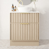 Marquis Salamander 750mm Freestanding Single Vanity with Solid Surface Countertop