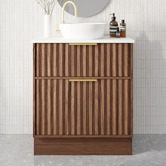 Marquis Salamander 750mm Freestanding Single Vanity with Solid Surface Countertop