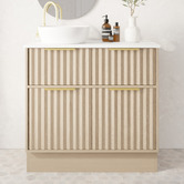 Marquis Salamander 900mm Freestanding Single Vanity with Solid Surface Countertop