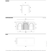 Marquis Arco 1200mm Wall Hung Single Vanity with Solid Surface Countertop