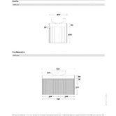 Marquis Chelsea 750mm Matte White Wall Hung Single Vanity with Stone Countertop