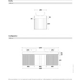 Marquis Chelsea 1500mm Matte White Wall Hung Double Vanity with Stone Countertop