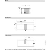 Marquis Sanremo 900mm Wall Hung Single Vanity with Polymarble Countertop