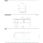 Marquis Avion 1200mm Wall Hung Single Vanity with Solid Surface Countertop