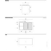 Marquis Port 900mm Wall Hung Single Vanity with Solid Surface Countertop