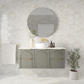 Marquis Arco 1200mm Wall Hung Single Vanity with Solid Surface Countertop