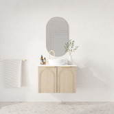 Marquis Arco 750mm Wall Hung Single Vanity with Solid Surface Countertop