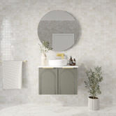 Marquis Arco 750mm Wall Hung Single Vanity with Solid Surface Countertop