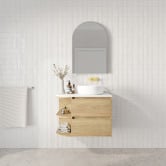 Marquis Avion 750mm Wall Hung Single Vanity with Solid Surface Countertop