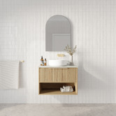 Marquis Merewether 750mm Wall Hung Single Vanity with Solid Surface Countertop