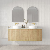 Marquis Hamilton 1500mm Wall Hung Double Vanity with Solid Surface Countertop