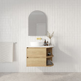 Marquis Avion 750mm Wall Hung Single Vanity with Solid Surface Countertop