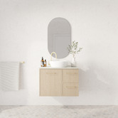 Marquis Hamilton 750mm Wall Hung Single Vanity with Solid Surface Countertop
