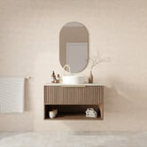 Marquis Merewether 900mm Wall Hung Single Vanity with Solid Surface Countertop