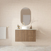 Marquis Hamilton 900mm Wall Hung Single Vanity with Solid Surface Countertop