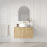 Marquis Hamilton 900mm Wall Hung Single Vanity with Solid Surface Countertop