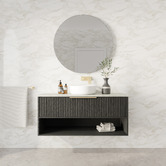 Marquis Merewether 1200mm Wall Hung Single Vanity with Solid Surface Countertop