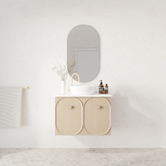 Marquis Port 750mm Wall Hung Single Vanity with Solid Surface Countertop