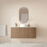 Marquis Hamilton 1200mm Wall Hung Single Vanity with Solid Surface Countertop