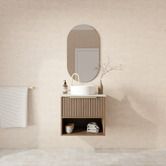 Marquis Merewether 600mm Wall Hung Single Vanity with Solid Surface Countertop