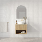 Marquis Merewether 600mm Wall Hung Single Vanity with Solid Surface Countertop
