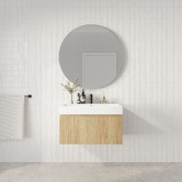 Marquis Sanremo 750mm Wall Hung Single Vanity with Polymarble Countertop
