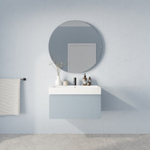 Marquis Sanremo 750mm Wall Hung Single Vanity with Polymarble Countertop