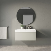 Marquis Sanremo 900mm Wall Hung Single Vanity with Polymarble Countertop