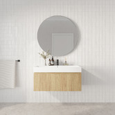 Marquis Sanremo 900mm Wall Hung Single Vanity with Polymarble Countertop