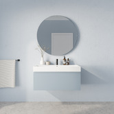 Marquis Sanremo 900mm Wall Hung Single Vanity with Polymarble Countertop